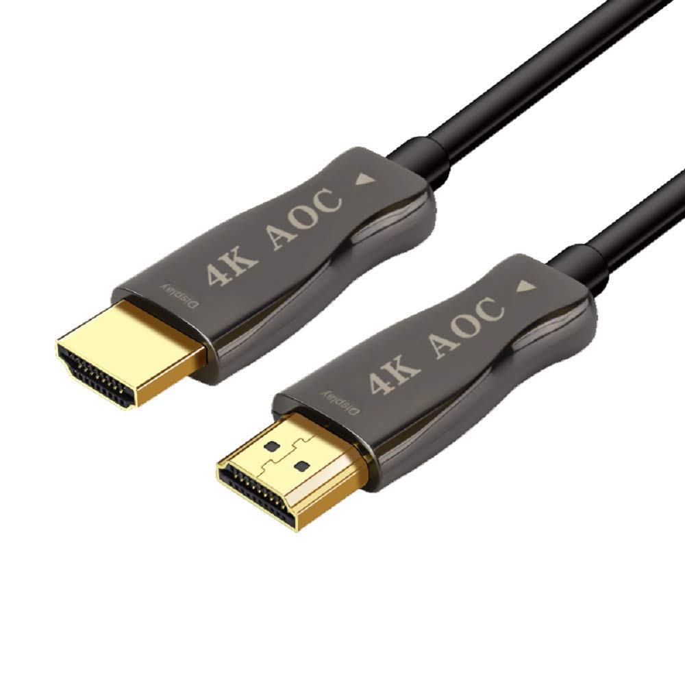Amazon | 光ファイバーHDMIケーブル 25フィート - AOC 高速HDMI2.0 18G